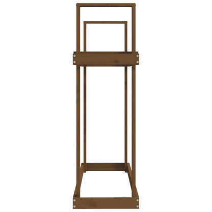 vidaXL Firewood Rack Honey Brown 110x35x108,5 cm Solid Wood Pine