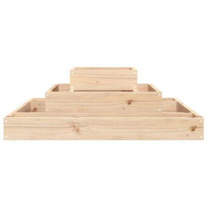 vidaXL Planter 80x80x27 cm Solid Wood Pine