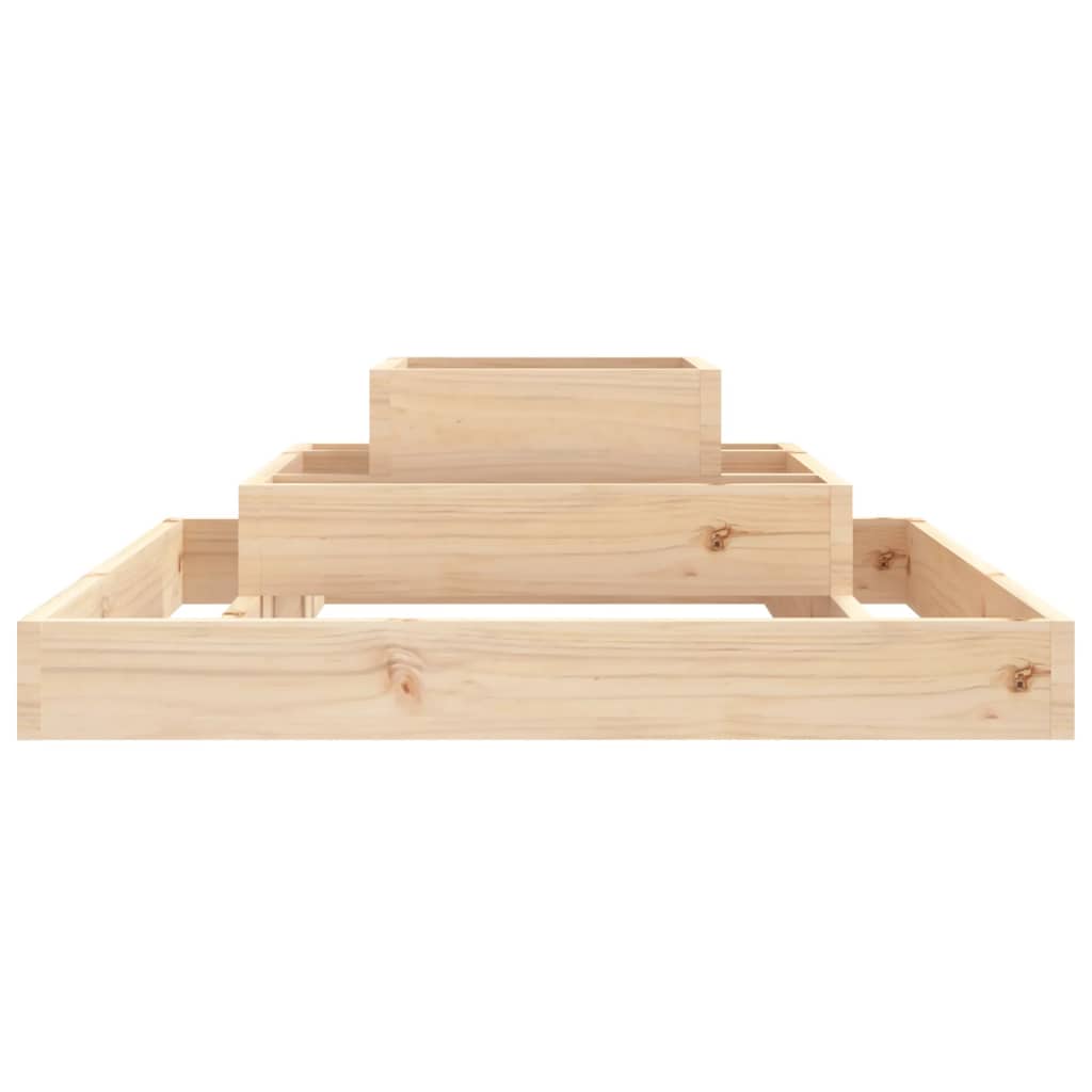vidaXL Planter 80x80x27 cm Solid Wood Pine
