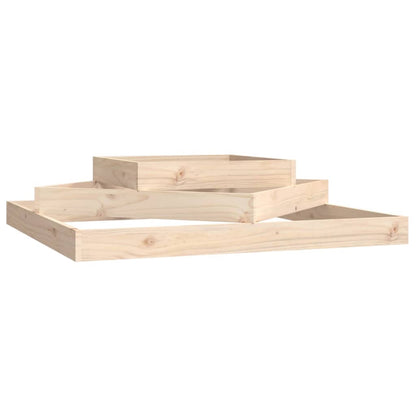 vidaXL Planter 112x112x27 cm Solid Wood Pine