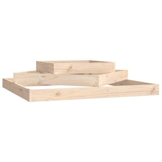 vidaXL Planter 112x112x27 cm Solid Wood Pine