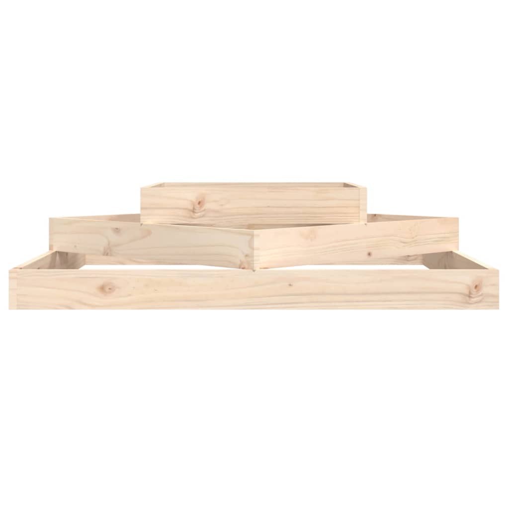 vidaXL Planter 112x112x27 cm Solid Wood Pine