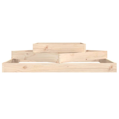 vidaXL Planter 112x112x27 cm Solid Wood Pine
