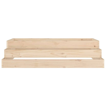 vidaXL Planter 110x110x27 cm Solid Wood Pine