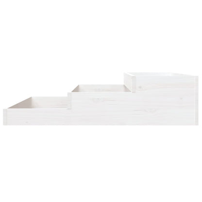 vidaXL Planter White 107x107x27 cm Solid Wood Pine