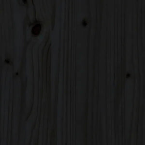 vidaXL Planter Black 77x25x66 cm Solid Wood Pine