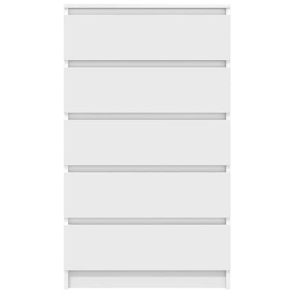 vidaXL Drawer Cabinet White 60x36x103 cm Engineered Wood