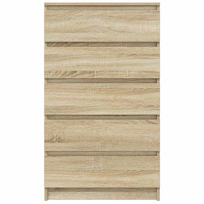 vidaXL Drawer Cabinet Sonoma Oak 60x36x103 cm Engineered Wood