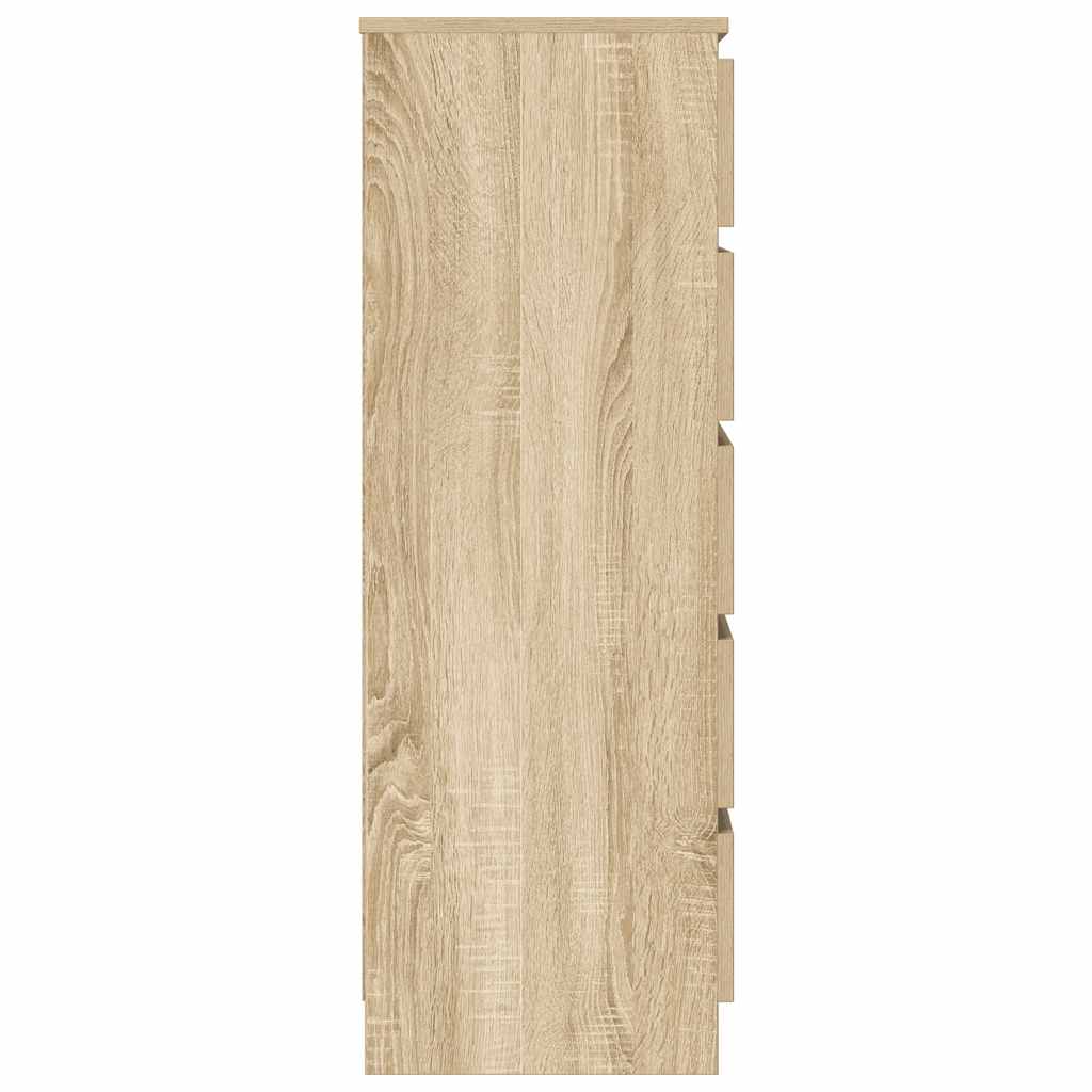 vidaXL Drawer Cabinet Sonoma Oak 60x36x103 cm Engineered Wood