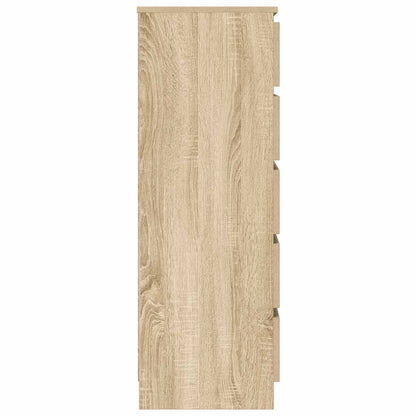 vidaXL Drawer Cabinet Sonoma Oak 60x36x103 cm Engineered Wood