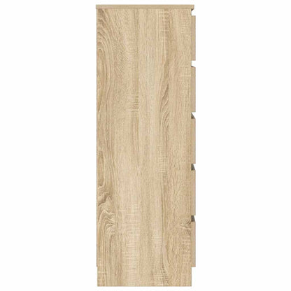 vidaXL Drawer Cabinet Sonoma Oak 60x36x103 cm Engineered Wood