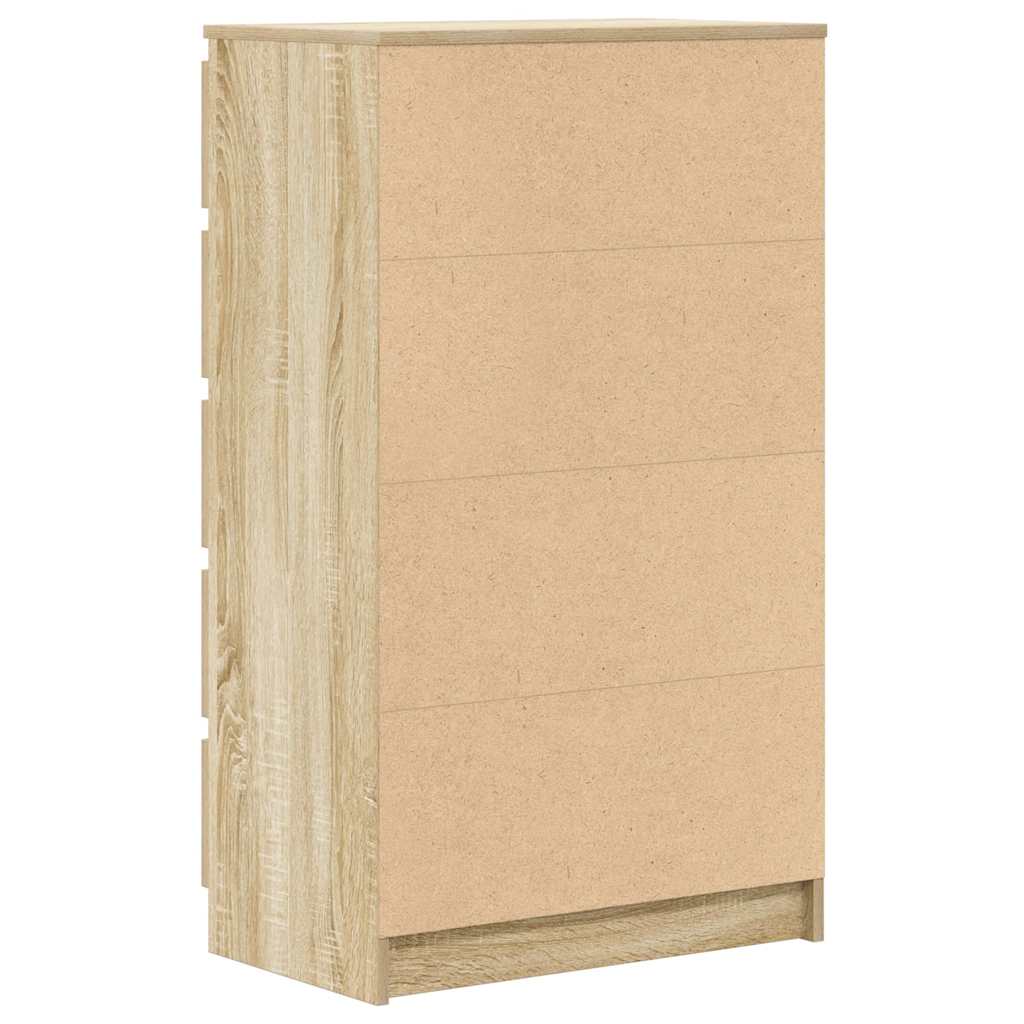vidaXL Drawer Cabinet Sonoma Oak 60x36x103 cm Engineered Wood