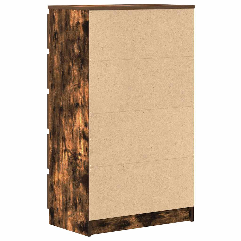 vidaXL Drawer Cabinet Smoked Oak 60x36x103 cm Engineered Wood