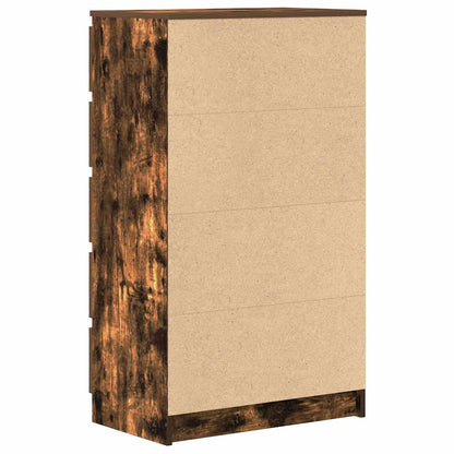 vidaXL Drawer Cabinet Smoked Oak 60x36x103 cm Engineered Wood