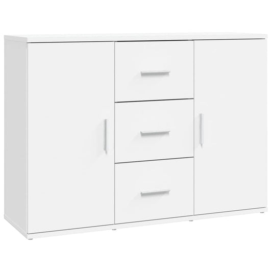 vidaXL Sideboard White 91x29.5x65 cm Engineered Wood