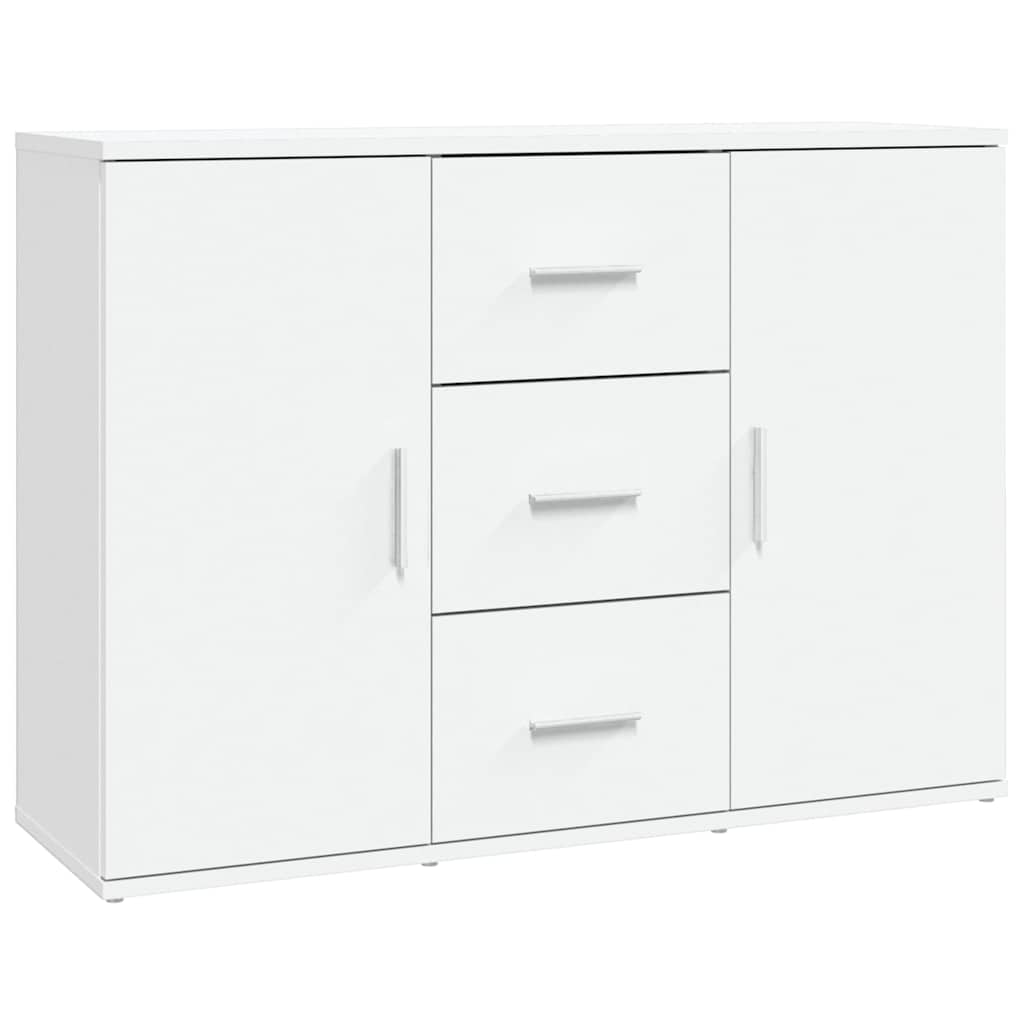 vidaXL Sideboard White 91x29,5x65 cm Engineered Wood