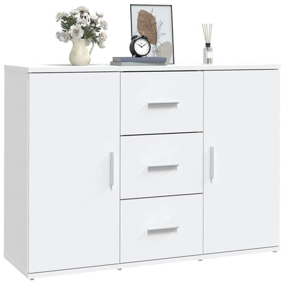 vidaXL Sideboard White 91x29,5x65 cm Engineered Wood