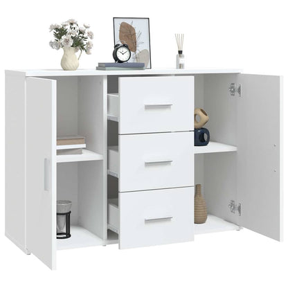 vidaXL Sideboard White 91x29,5x65 cm Engineered Wood