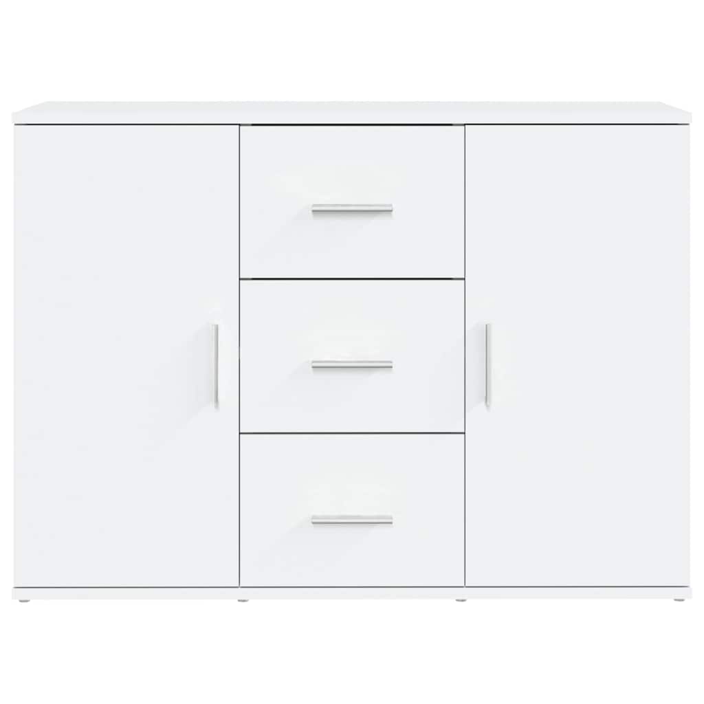 vidaXL Sideboard White 91x29,5x65 cm Engineered Wood