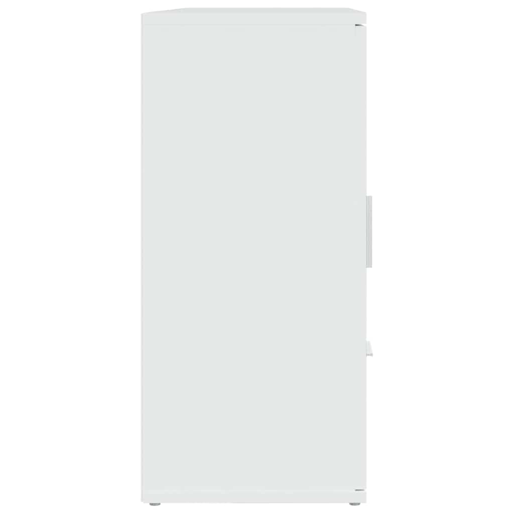 vidaXL Sideboard White 91x29,5x65 cm Engineered Wood
