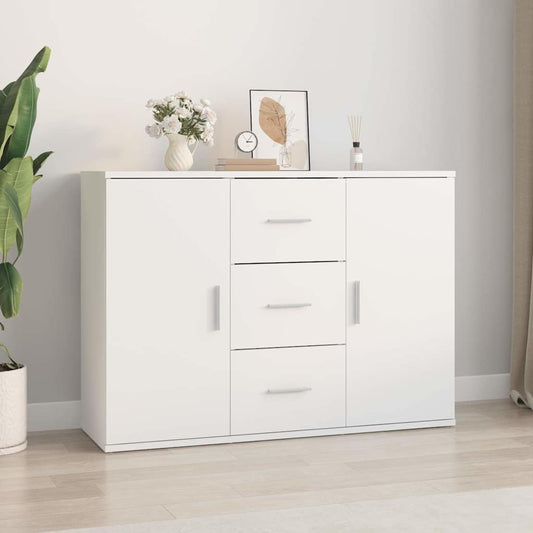 vidaXL Sideboard White 91x29,5x65 cm Engineered Wood