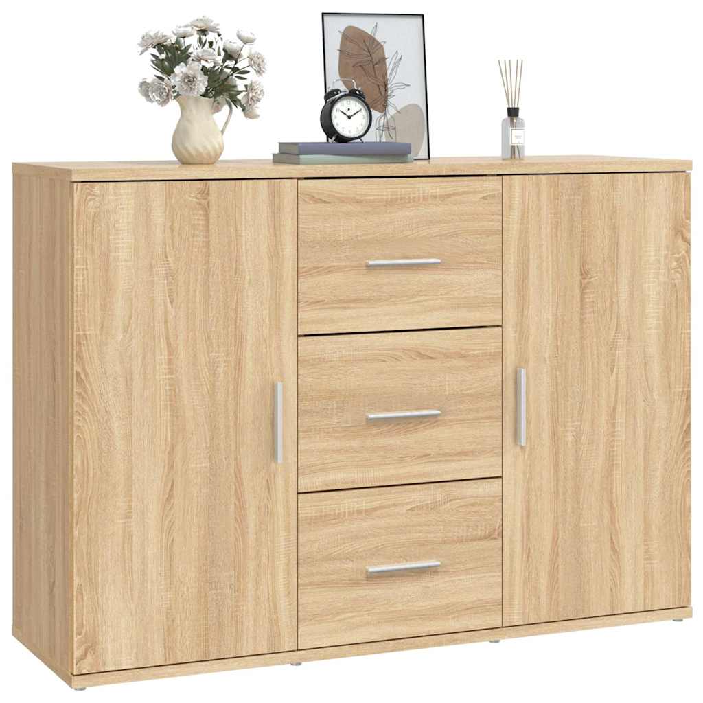 vidaXL Sideboard Sonoma Oak 91x29,5x65 cm Engineered Wood
