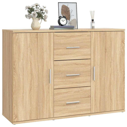 vidaXL Sideboard Sonoma Oak 91x29,5x65 cm Engineered Wood