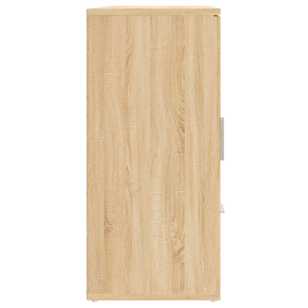 vidaXL Sideboard Sonoma Oak 91x29.5x65 cm Engineered Wood