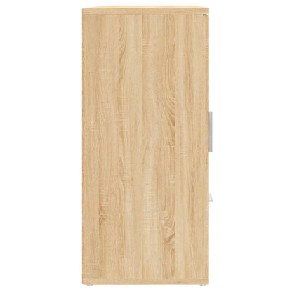 vidaXL Sideboard Sonoma Oak 91x29.5x65 cm Engineered Wood