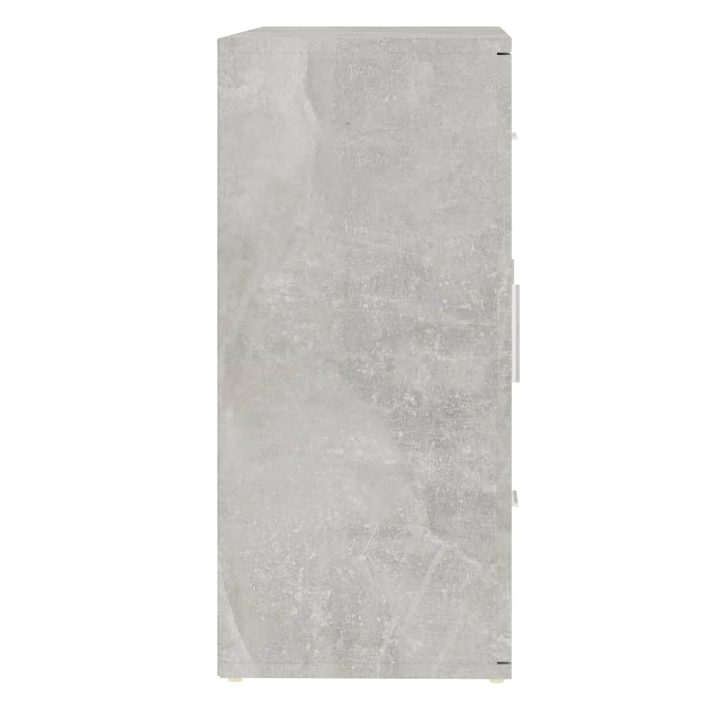 vidaXL Sideboard Concrete Grey 91x29.5x65 cm Engineered Wood