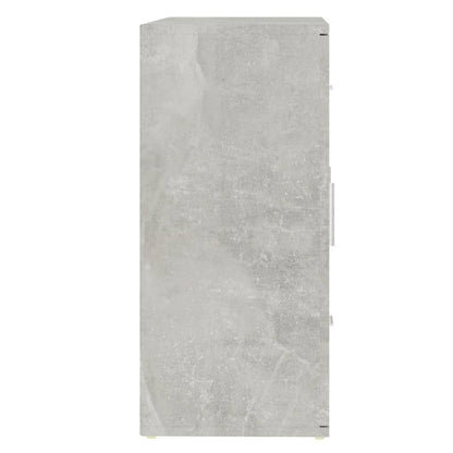 vidaXL Sideboard Concrete Grey 91x29.5x65 cm Engineered Wood