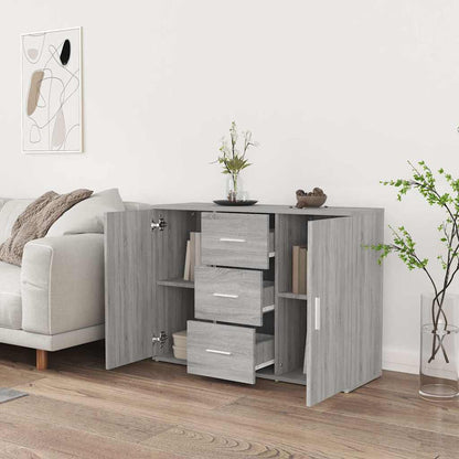 vidaXL Sideboard Grey Sonoma 91x29,5x65 cm Engineered Wood
