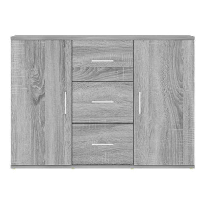 vidaXL Sideboard Grey Sonoma 91x29,5x65 cm Engineered Wood