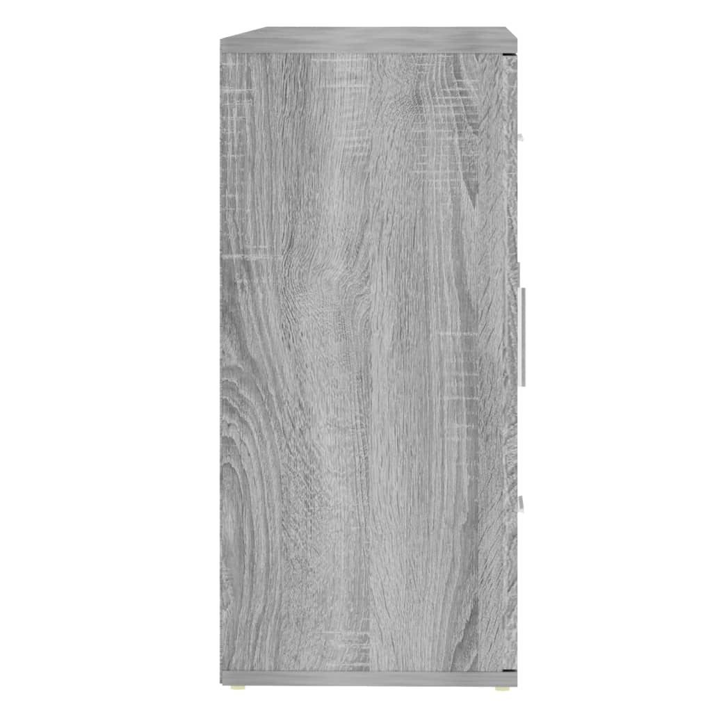 vidaXL Sideboard Grey Sonoma 91x29,5x65 cm Engineered Wood