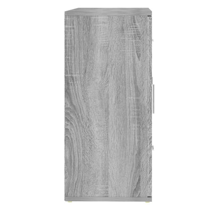 vidaXL Sideboard Grey Sonoma 91x29,5x65 cm Engineered Wood