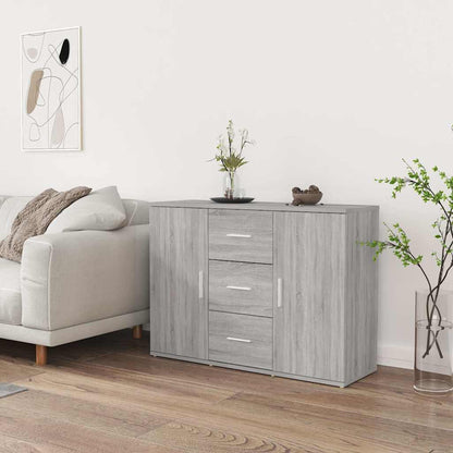 vidaXL Sideboard Grey Sonoma 91x29,5x65 cm Engineered Wood