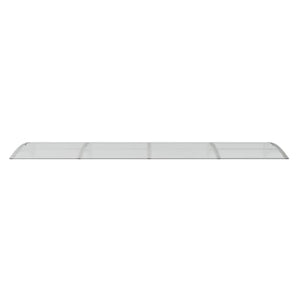 vidaXL Door Canopy Grey and Transparent 350x75 cm Polycarbonate