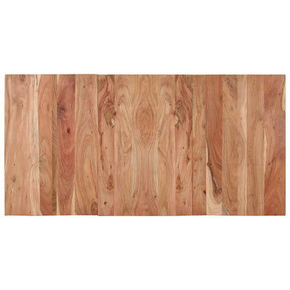 vidaXL Dining Table Black 140x70x76 cm Solid Wood Acacia