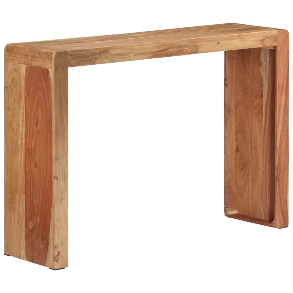 vidaXL Console Table 110x30x76 cm Solid Wood Acacia