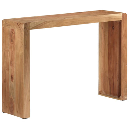 vidaXL Console Table 110x30x76 cm Solid Wood Acacia