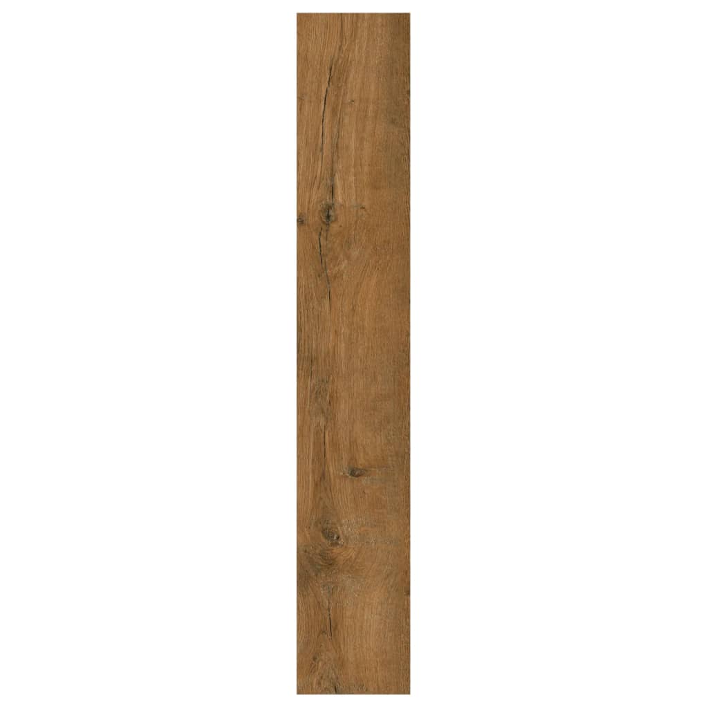 vidaXL Wall Panels Wood Look Brown PVC 2,06 m²