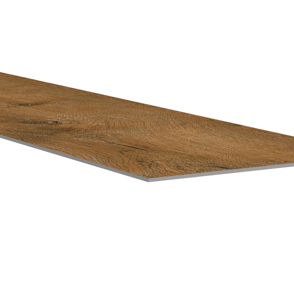 vidaXL Wall Panels Wood Look Brown PVC 2,06 m²