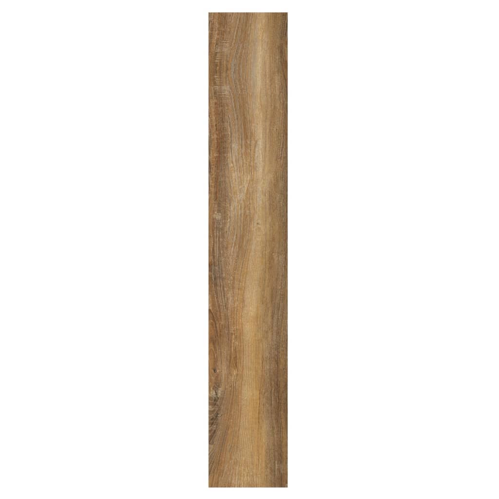 vidaXL Wall Panels Wood Look Brown PVC 2.06 m²
