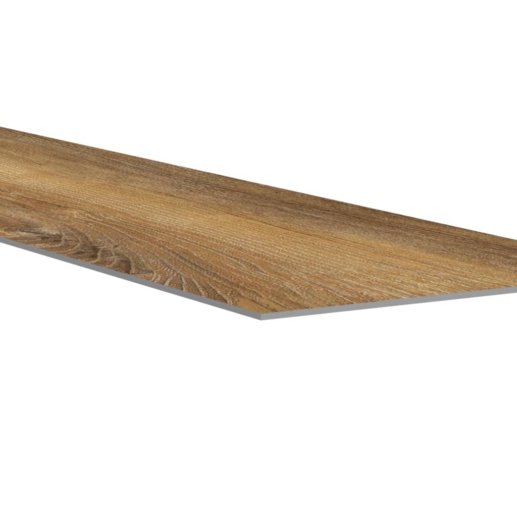 vidaXL Wall Panels Wood Look Brown PVC 2.06 m²