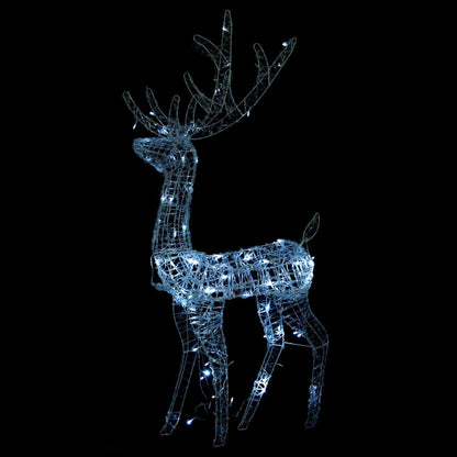 vidaXL Acrylic Reindeer Christmas Decorations 3 pcs 128 cm Cold White
