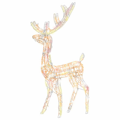 vidaXL Acrylic Reindeer Christmas Decorations 3 pcs 120cm Multicolour