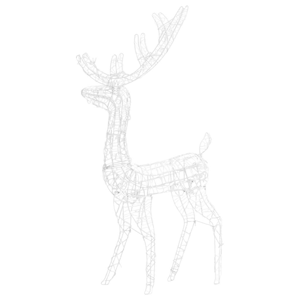 vidaXL Acrylic Reindeer Christmas Decorations 3 pcs 120cm Multicolour