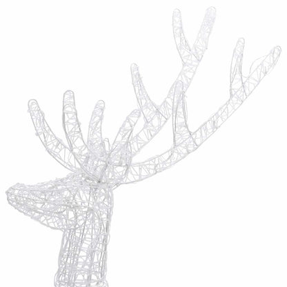 vidaXL XXL Acrylic Christmas Reindeers 250 LED 3 pcs 180 cm Multicolour