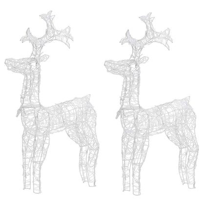 vidaXL Reindeer Christmas Decorations 2 pcs 60x16x100 cm Acrylic