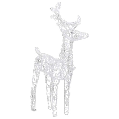 vidaXL Christmas Reindeers 4 pcs Cold White 160 LEDs Acrylic